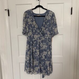 Floral Blue Dress